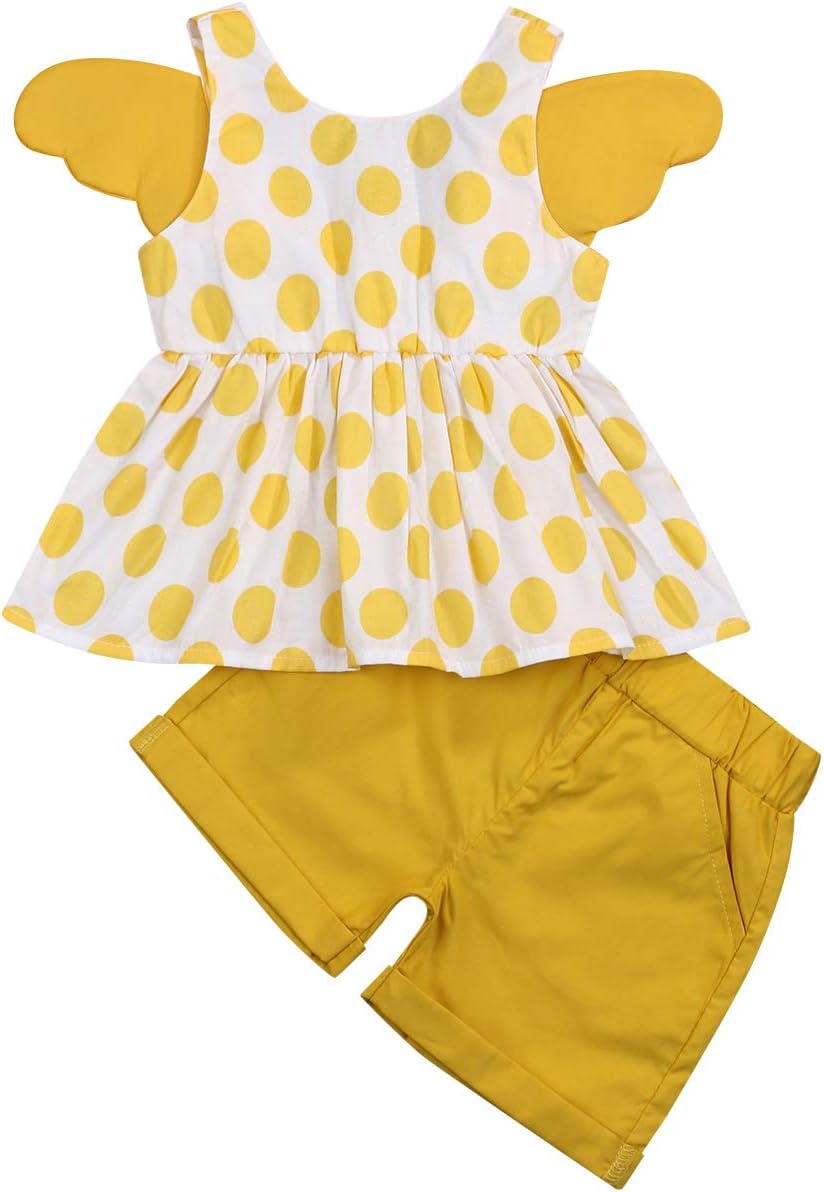 Toddler Baby Girls Clothes Ruffle Cami Top White Lace Tank Top Striped Short Pants Summer Outfit Set for Girls Kids