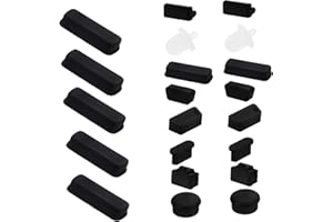 NUOBESTY 24pcs USB Dust Plug Cover Set for Computer Motherboard Dustproof Interface Protector for PC Random Color