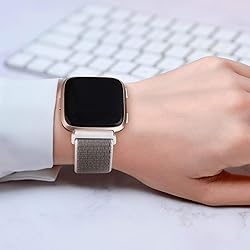 4 Pack Nylon Bands for Fitbit Versa 2 Bands/Fitbit