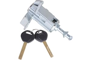 labwork Front Left Driver Door Lock Cylinder Barrel 2 Keys Replacement for Bmw X5 2000-2006 51217035421