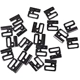 caralin 10 x Craft Plastic Rec Tap Hooks & Clasp Sewing On Swimsuit Bra BK14