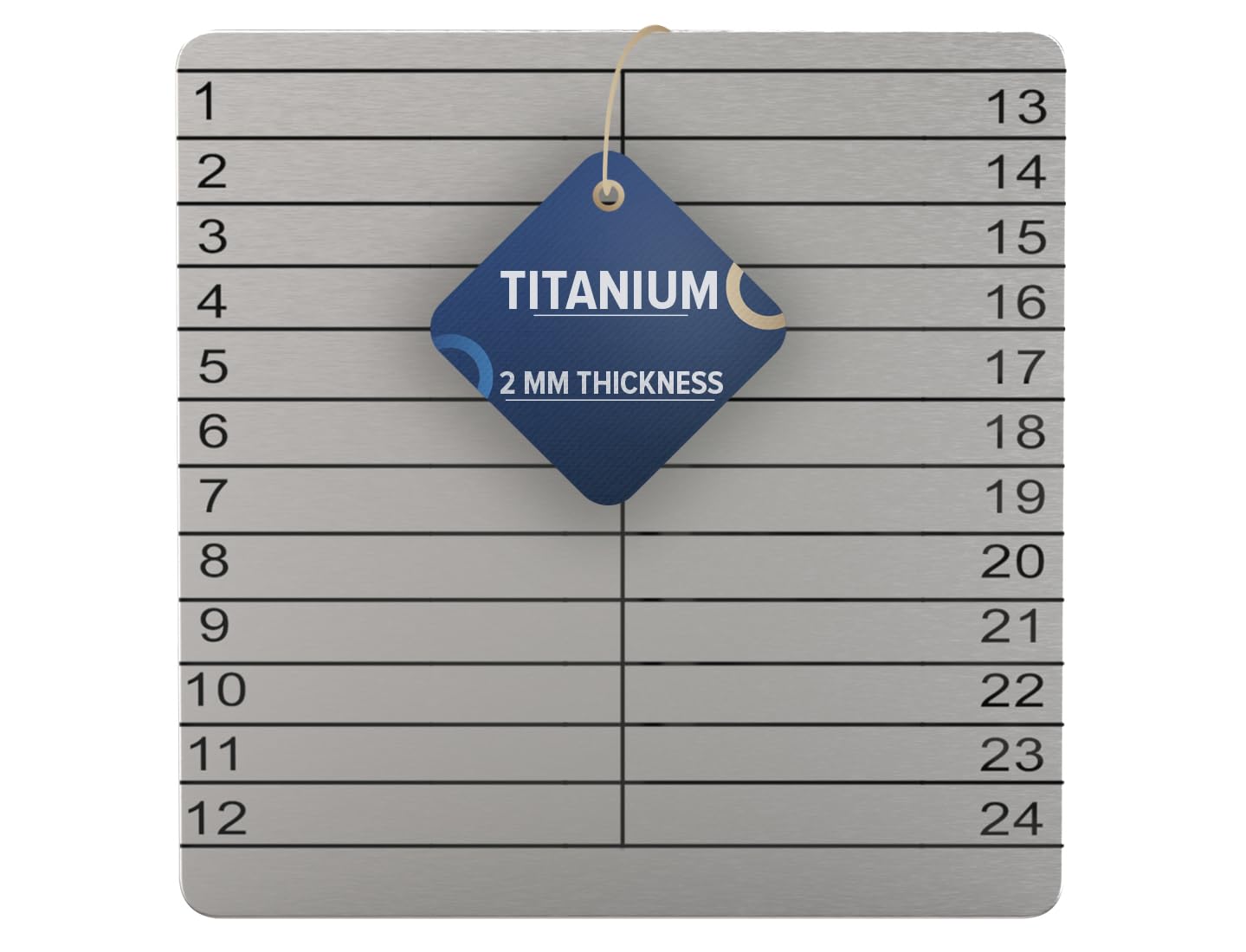 Hooe Titanium X Large Plate Crypto Seed Phrase Metal Storage for Cold Wallet Crypto Secure Cryptocurrency Seed Phrase Recovery Bitcoin Seed Plate Waterproof