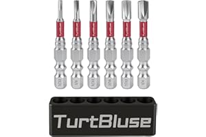 Type G Clutch Head Bit Set,Vintage American Car,6 Sizes (3/32,1/8,5/32,3/16,7/32,1/4 inch),Standard & Extended Lengths (2"+3"