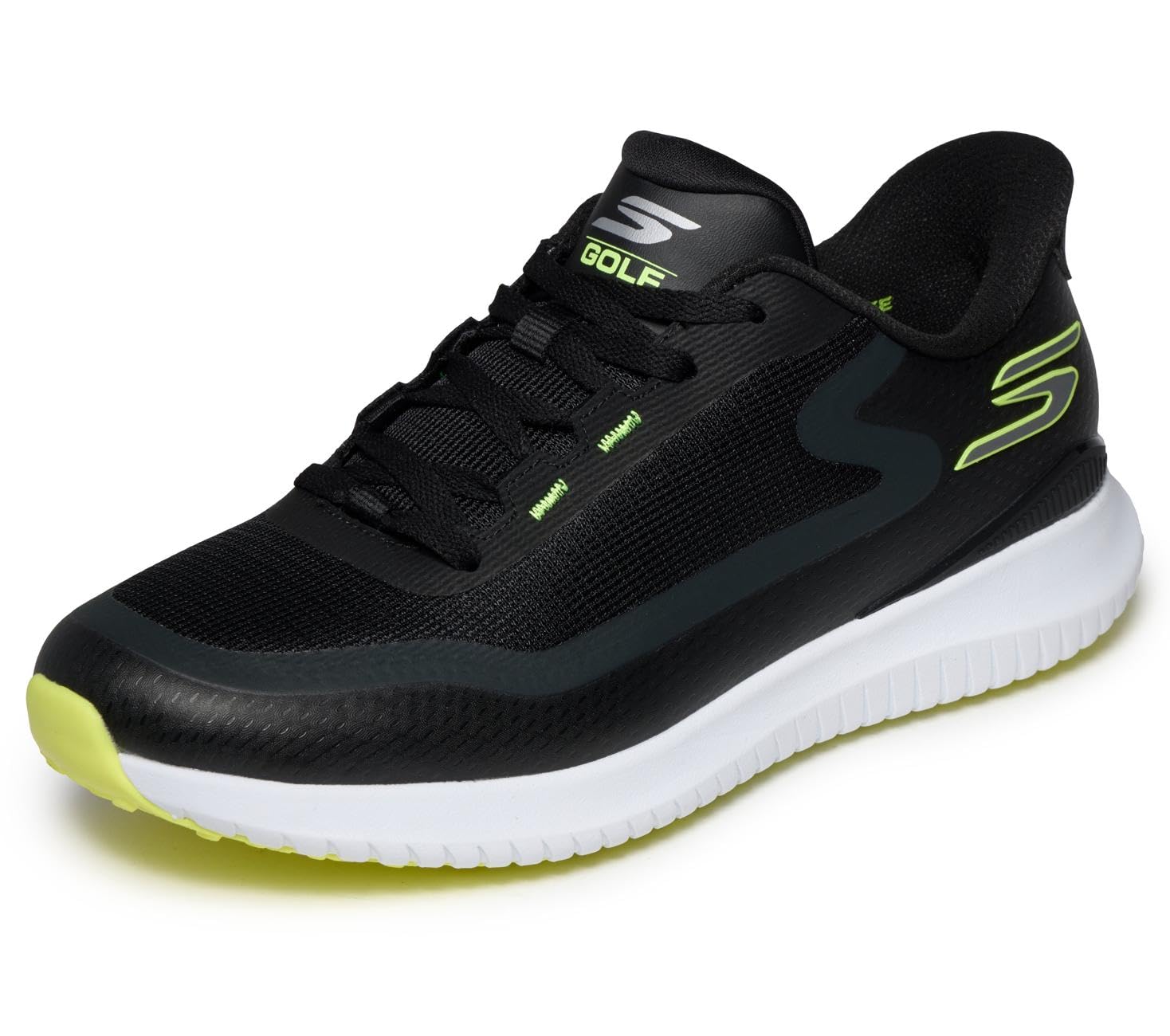 Skechers Men's Flight Spikeless Slip-in Golf Shoe Sneaker, Black, 11.5 Image