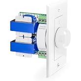 RECOIL VC-R100 Volume Controls 100W Impedance Matching Wall Mount Knob | Flush in-Wall Plate Rotary Knob for Hi-Fi Home Audio, for Dedicated Audio Zone Volume Adjustment