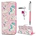 S9 Plus Case, Galaxy S9 Plus Case, Wallet Case Cover Cute Unicorn Pink Balloon Star PU Leather Credit ID Card Kickstand Bumper Magnetic Flip Shell for Samsung Galaxy S9 Plus Case ZSTVIVA - Colorful