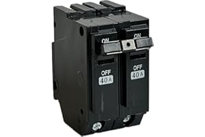PPYIPC THQL2140 Circuit Breaker，Fit for General Electric，Repalce for THQL 2p 40A Breaker,2 Pole 40 Amp 120/240V 10kA，Plug-in Mount Standard，Thermal Magnetic Protection