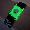 4-18" Inch Adjustable Freedom Band for Freestyle Libre 3 : Transmitter Protection Sensor Cover Arm & Leg Band -No More Adhesive Patches (4-18" Active Band, Black) (Green Glow-in-The-Dark)
