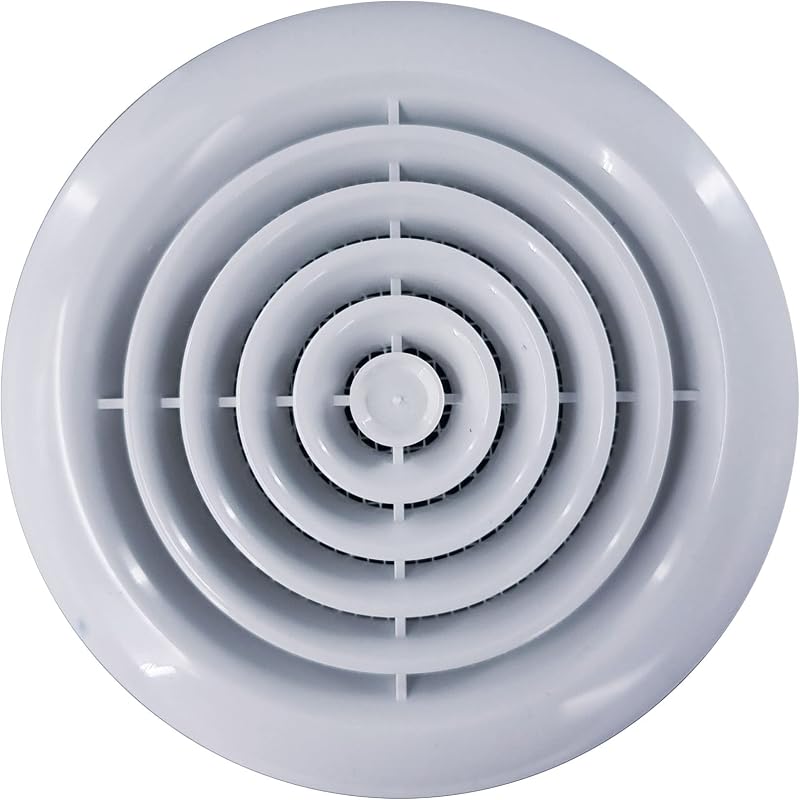 Blauberg 4 inch White Circular Ceiling Vent Grille Cover 100 mm UV