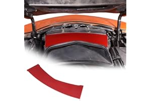 JONKOKO Aluminum Alloy Car Engine Air Inlet Decoration Sticker For Chevrolet Corvette C7 2014-2019 Hood Engine Trim Sticker Interior Accessories (Red)