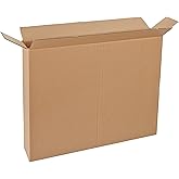 Aviditi 30524FOL Side Loading Box, 30" Length x 5" Width x 24" Height, Kraft (Bundle of 10)
