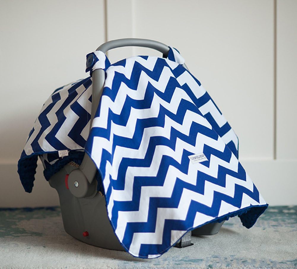 Carseat Canopy (Jagger) Baby Infant Car Seat Cover W/attachment Straps and Minky Fabric