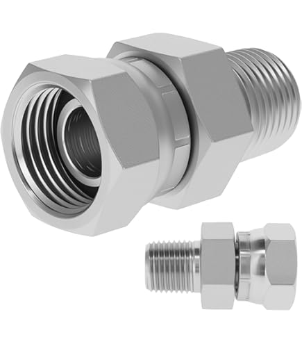 Parker 4 FTX-S Male Adapter 1/4 JIC X 1/8 NPT Male Steel: Amazon