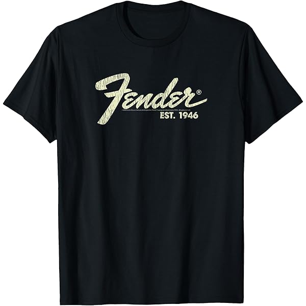 Amazon.com: Fender Centered Design Logo Classic T-Shirt
