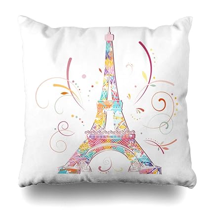 Amazon Com Ahawoso Throw Pillow Cover Stains Watercolor French