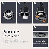 Sweier Fire Rated LED Downlights 5W 3000K Dimmable IP65 70mm Hole Pack of 4 view 7
