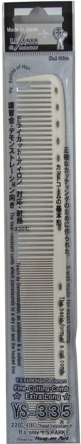 Y.S. Park YS-335 Fine Cutting Comb, White, 0.012 kg