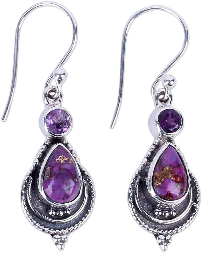 Fashion Women Hollow Faux Turquoise Drop Dangle Hook Earrings Party Jewelry