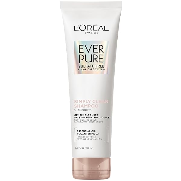L’OREAL PARIS EVERPURE SULFATE FREE SIMPLY CLEAN SHAMPOO, HYDRATING HAIR CARE WITH ROSEMARY ESSENTIAL OILS, 8.5 FL OZ