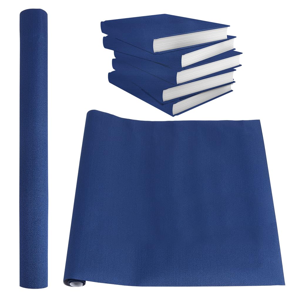 BENECREAT 120x40cm Dark Blue Book Binding Cloth, Nylon Rectangle Cover Fabric for Scrapbooking Album DIY Crafts