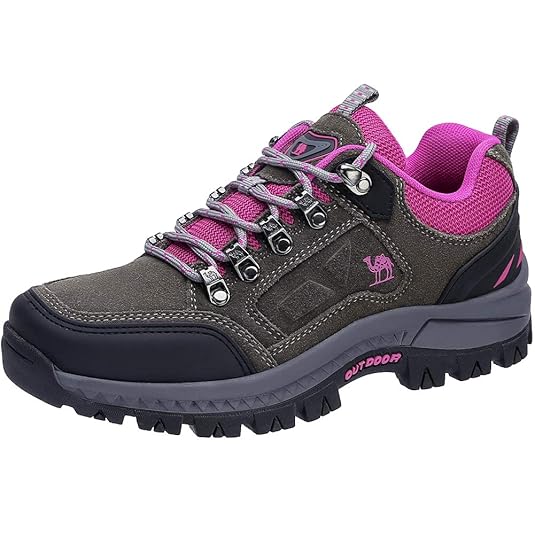 CAMEL CROWN Damen Wasserdichte Wanderschuhe Outdoor Trekking Schuhe Sport Hiking Bergschuhe für Klettern Reisen Täglichen Geb