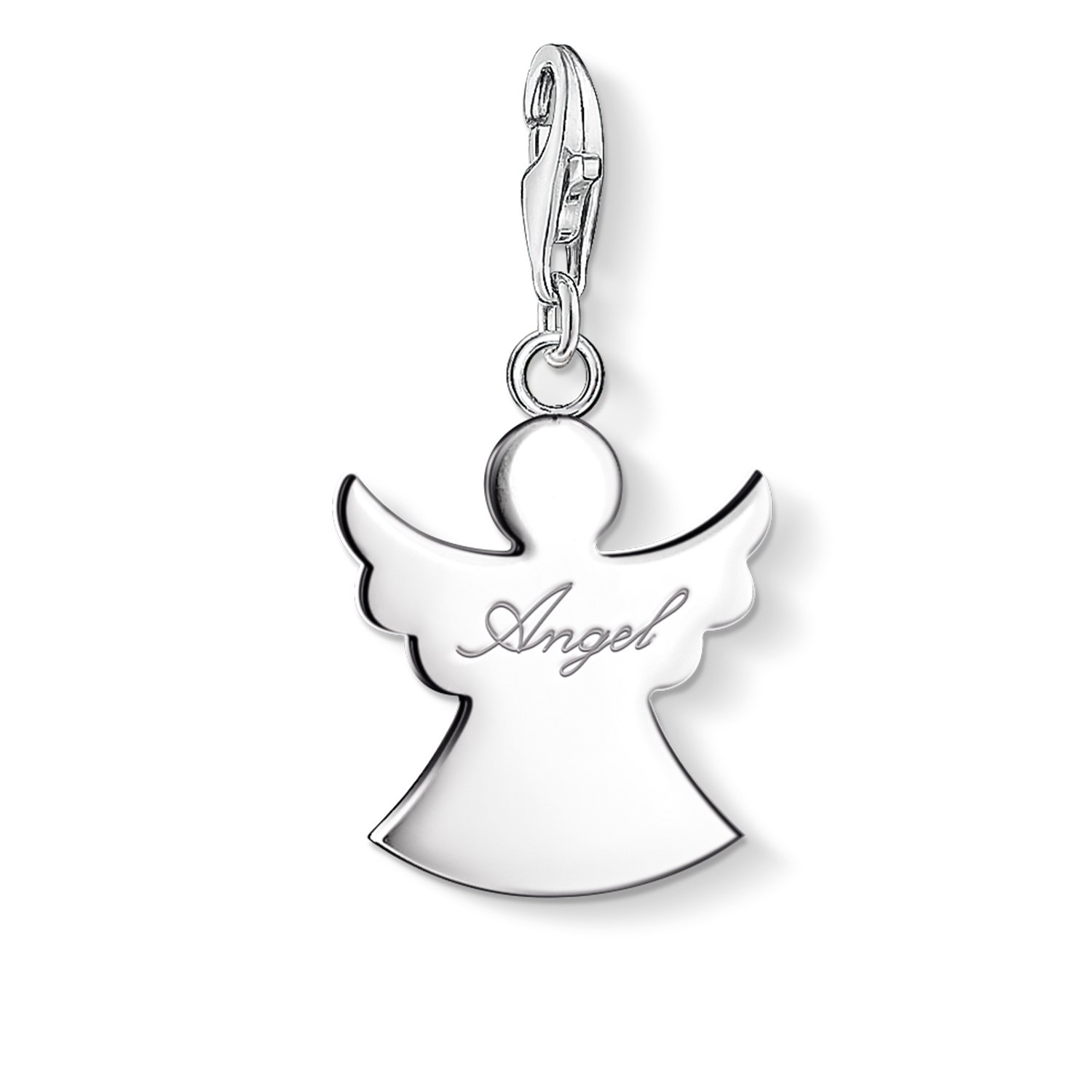 Thomas Sabo Women Charm Pendant Guardian Angel Charm Club 925 Sterling Silver 0871-001-12
