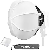 Godox ML100BI Softbox, Godox CS30 Ball Softbox, Godox MS30 ML-CS30 Collapsible Lantern Softbox,11.8"x11.8"/30x30cm Godox Moun