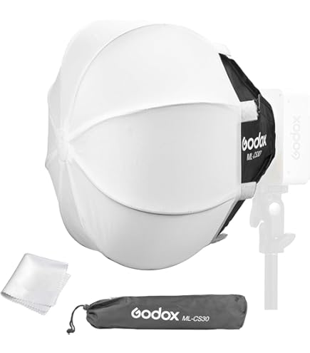 【デュフューザーセット】GODOX ml60 Amazon.com : GODOX ML-CS1625 Softbox Diffusion Dome Kit with