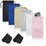 Hoiny 6 Pcs Microfiber Sunglasses Glasses Bag, Soft