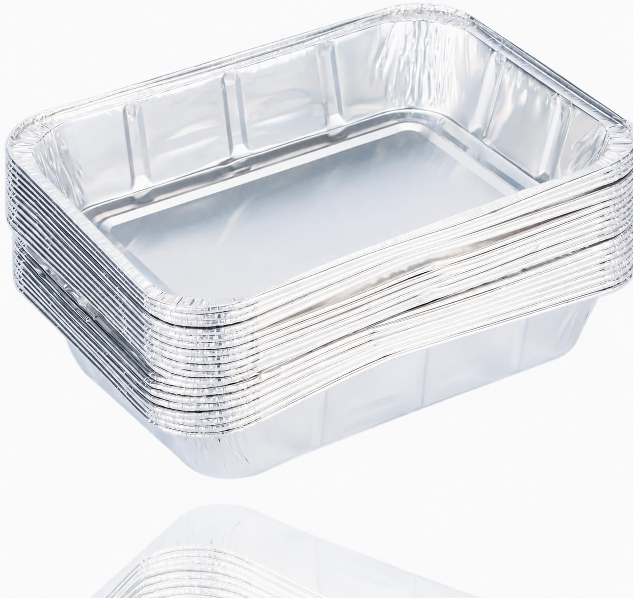 TK Gruppe Timo Klingler 20er Einwegschale 1200 ml aus Aluminium zum Grillen - Aluschale ca. 19x15x4 cm Grillschale - Fettauffangschale Gasgrill