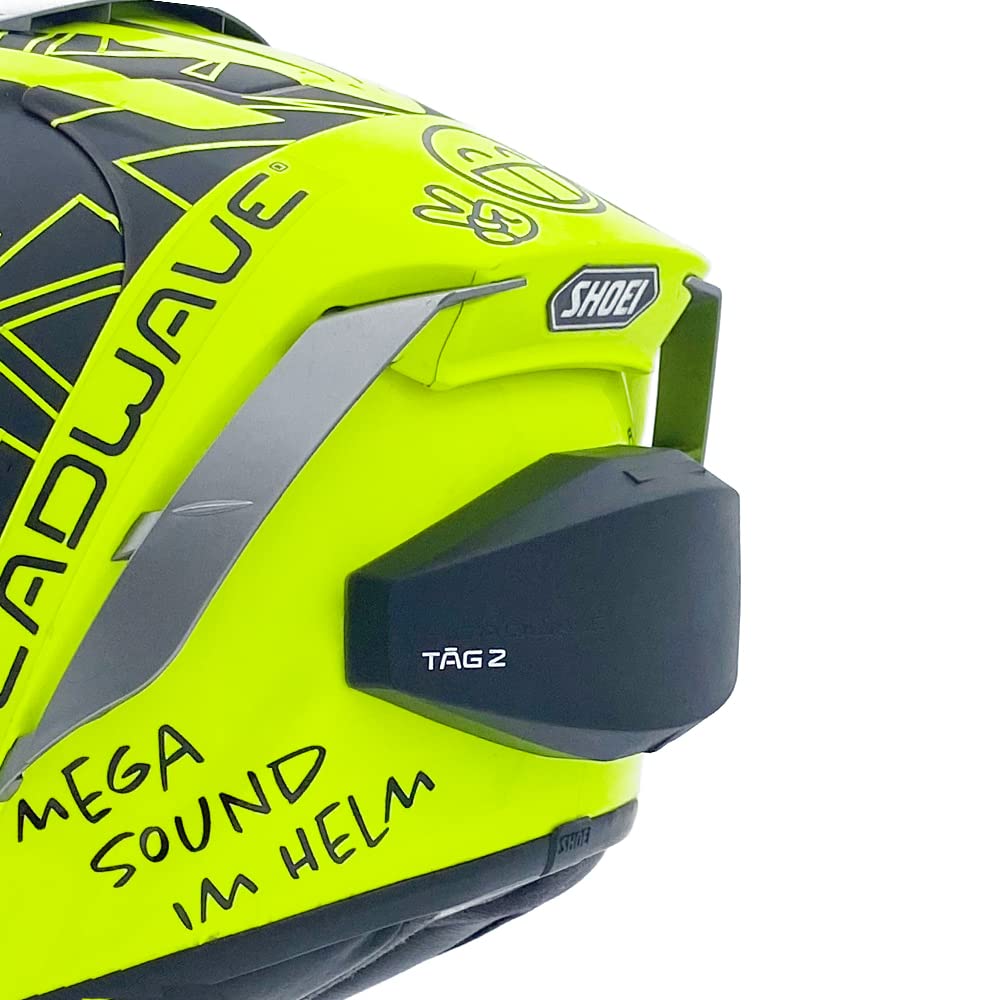 Headwave TĀG 2 - Bluetooth Speaker for Motorcycle Helmets, Music and GPS instructions, Headset, loud and perfect Sound