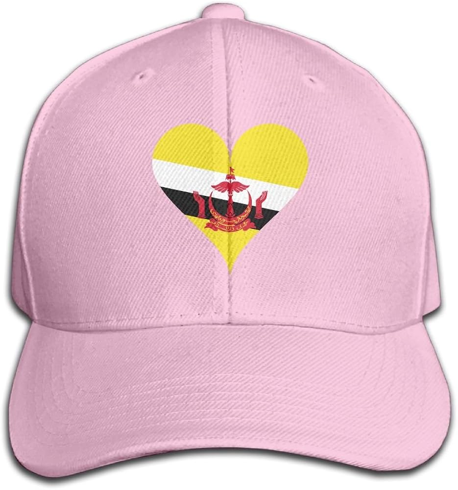 SDFS83 Brunei Heart Baseball Cap Adjustable Athletic Hat