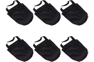 Mikinona 3pairs Bowling Shoe Slide Covers Adjustable Sole Slip Socks with Elastic Band Lightweight Black