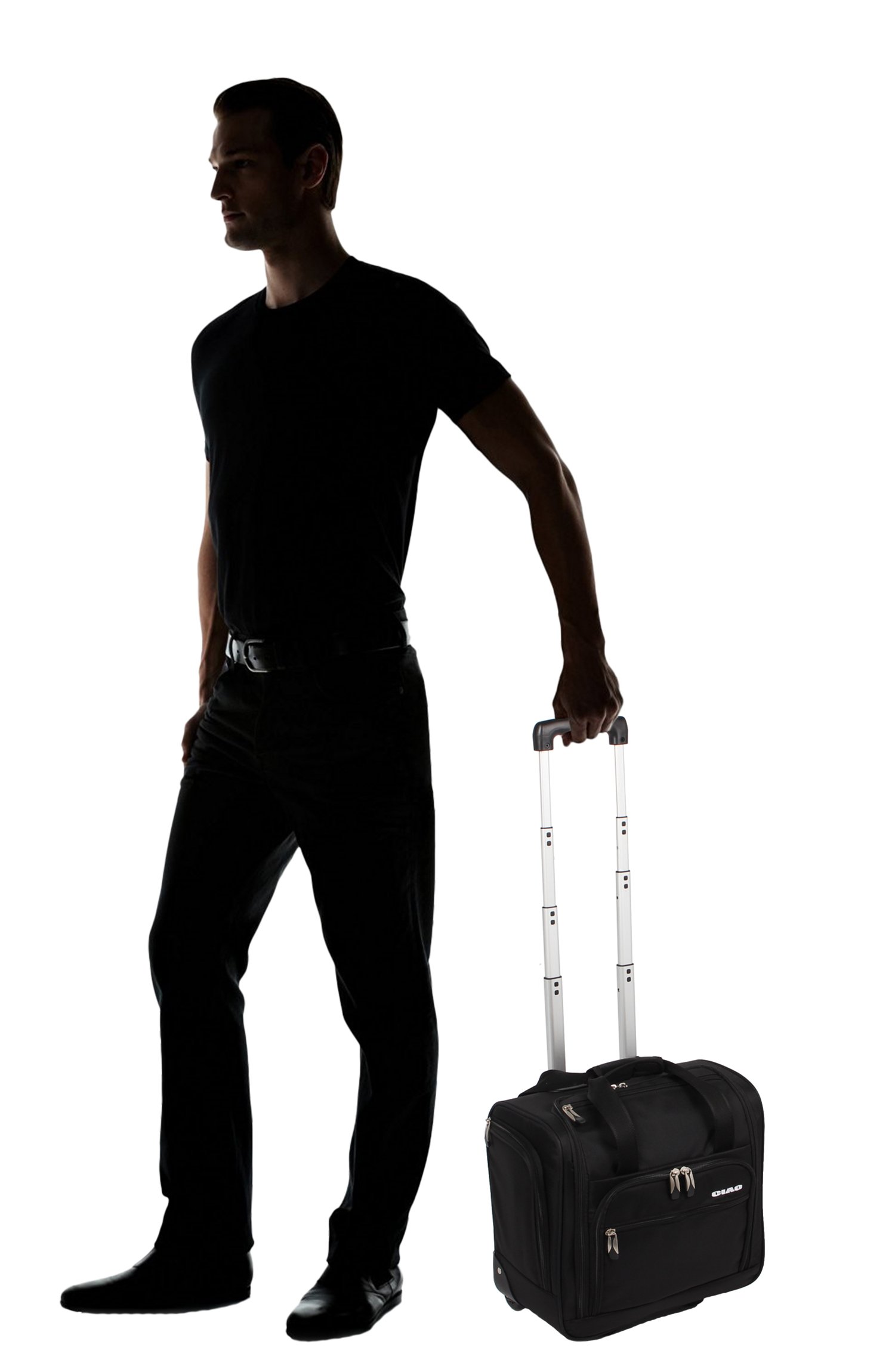 Ciao Luggage - 15 Inch Under Seat Bag - Carry On Suitcase with Rolling Wheels