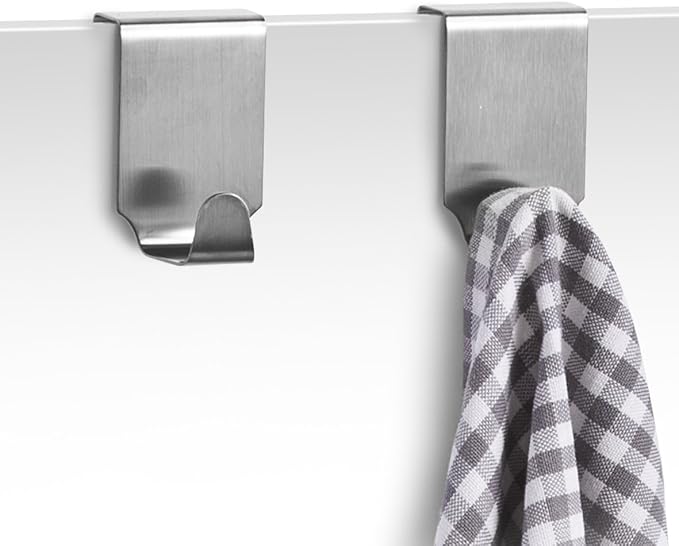 Barra porta asciugamani in acciaio inox argentato senza foratura, 40 cm