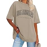 Womens Oversized Tshirt Graphic Tees Crew Neck Summer Short Sleeve Loose Fit Tops