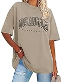 Womens Oversized Tshirt Graphic Tees Crew Neck