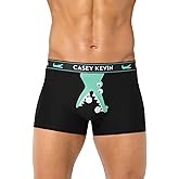 Casey Kevin Mens Valentines Underwear Sexy Novelty Cotton Boxer Briefs for Valentine's Day Gifts 3D Pouch Couple Underwear