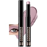 Wugbc Eyeshadow Stick Mauve, Matte Cream Eye Shadow Stick Waterproof Neutral Nude Eyeliner Brightener Pencil Crayon Long-Lasting Eye Highlighter Makeup for Older Women Easy to Use High Pigmented