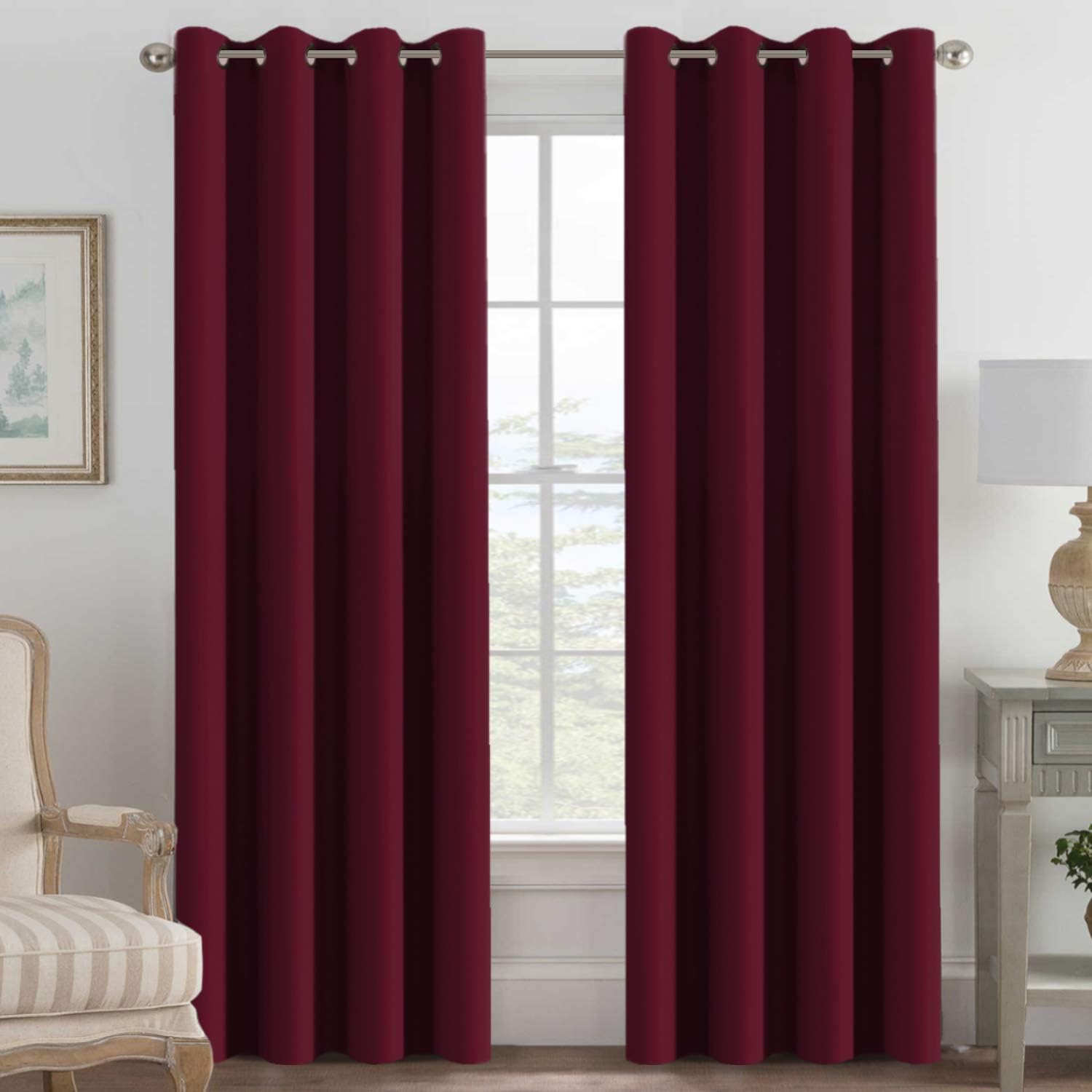 Best burgandy curtains for living room