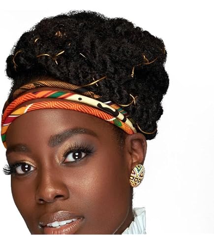 Amazon.com: Cloth & Cord African Print Headband | Blue and  display picture 1