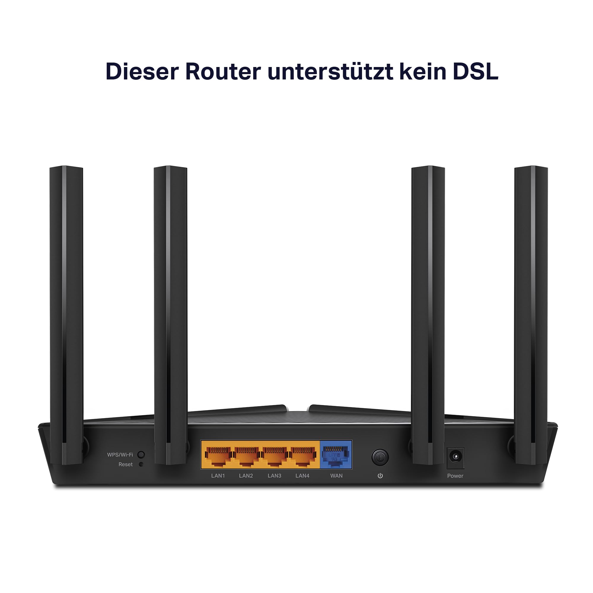 TP-Link Archer AX58 Wi-Fi 6 WLAN Router, Dualband AX3000, 5 Gigabit-Ports, WPA3, Kindersicherung, Gast-Netzwerk, keine DSL-Funktion