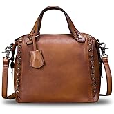 Genuine Leather Purses and Handbags for Women Vintage Handmade Fashion Leather Shoulder Bag Crossbody Satchel with Strap