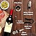 Wine Opener Set with Wine Stoppers, Drip Ring, Foil Cutter and Extra Corkscrew – Premium 6-Piece Gift Set in Elegant Cherry Wood Case