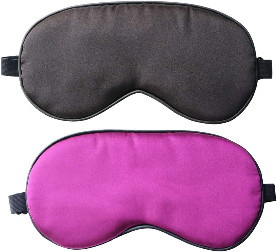Eye Mask for Sleeping, Silk Sleep Eye Masks Adjustable Strap Soft