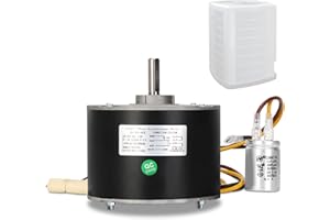 SIENSON 𝑼𝙥𝒈𝙧𝒂𝒅𝒆𝒅 5KCP39EGS070S Condenser Motor,CW＆CCW 1/4 HP 1100RPM 208/230V 5KCP39EGY823S Genteq #GE3905 Dayton 6DLL0, Bryant Payne HC39GE236 OEM Standard Condenser Fan Motor with Metal Capacitor
