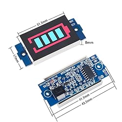 4PCS 6S 6 Series Lithium Battery Level Indicator