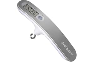 CYBERDYER 110 lbs Digital Bow Scale Recurve Archery Bow Scale Bow Poundage Scale Hunting Scale Luggage Scale with Peak and Hold Scale LCD Display