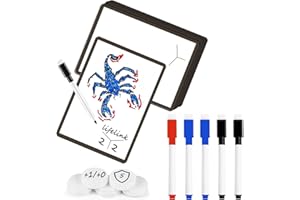 WIETUNV 55 Piece Reusable Dry Erase MTG Tokens Premium PVC Double-Sided MTG Proxy Cards for Magic The Gathering DIY Blank Card Games Accessories