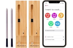 MEATER Plus: Dual Bundle | Long Range Wireless Smart Meat Thermometer | for The Oven, Grill, Kitchen, BBQ, Smoker, Rotisserie